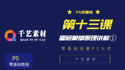 PS零基礎到實戰 第十三課 圖層蒙版原理講解①